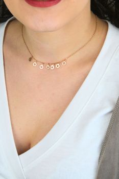 Naszyjnik celebrytka 925 różowe złoto zawieszki C RM 20549 068 RG (3).jpg